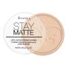 Rimmel London Stay Matte Puder für Frauen 14 g Farbton  003 Peach Glow