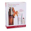 Clarins Double Serum Geschenkset Gesichtsserum 50 ml + Gesichtsbalsam Beauty Flash Balm 15 ml + Lippenstift Joli Rouge 1,5 g Velvet 742