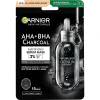 Garnier Skin Naturals AHA + BHA Charcoal Mattifying Serum Mask Gesichtsmaske für Frauen 1 St.