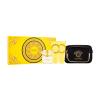 Versace Yellow Diamond Geschenkset Eau de Toilette 90 ml + Körpermilch 100 ml + Duschgel 100 ml + Handtasche