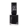 Rimmel London 60 Seconds Super Shine Nagellack für Frauen 8 ml Farbton  900 Rita´s Black