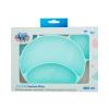 Canpol babies Silicone Suction Plate Turquoise Geschirr für Kinder 500 ml