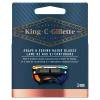 Gillette King C. Shave &amp; Edging Razor Blades Ersatzklinge für Herren Set