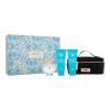 Versace Pour Femme Dylan Turquoise Geschenkset Eau de Toilette 100 ml + Duschgel 100 ml + Körpergel 100 ml + Kosmetiktasche