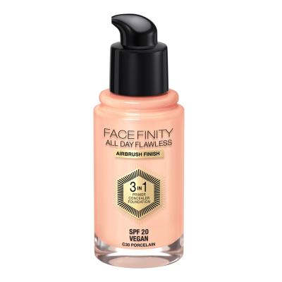 Max Factor Facefinity All Day Flawless SPF20 Foundation für Frauen 30 ml Farbton  C30 Porcelain