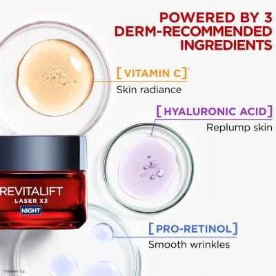 L&#039;Oréal Paris Revitalift Laser X3 Night Cream Nachtcreme für Frauen 50 ml