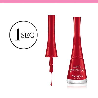 BOURJOIS Paris 1 Second Nagellack für Frauen 9 ml Farbton  09 Let´s Get Red(y)