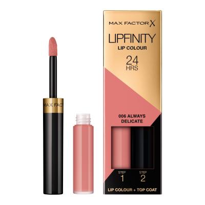 Max Factor Lipfinity 24HRS Lip Colour Lippenstift für Frauen 4,2 g Farbton  006 Always Delicate