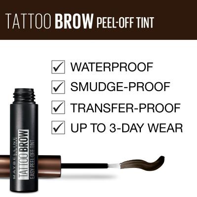 Maybelline Tattoo Brow Augenbrauenfarbe für Frauen 4,6 g Farbton  Dark Brown