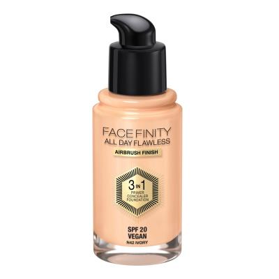 Max Factor Facefinity All Day Flawless SPF20 Foundation für Frauen 30 ml Farbton  N42 Ivory