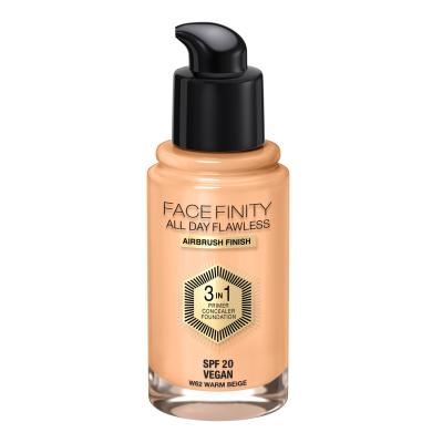 Max Factor Facefinity All Day Flawless SPF20 Foundation für Frauen 30 ml Farbton  W62 Warm Beige