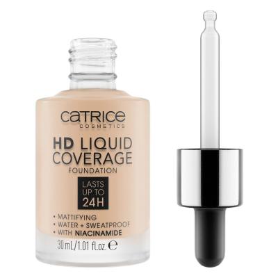 Catrice HD Liquid Coverage 24H Foundation für Frauen 30 ml Farbton  010 Light Beige