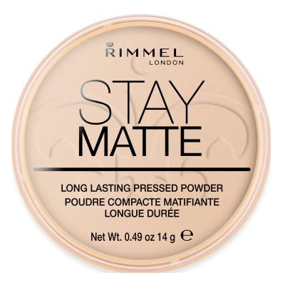 Rimmel London Stay Matte Puder für Frauen 14 g Farbton  003 Peach Glow