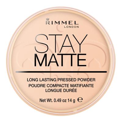 Rimmel London Stay Matte Puder für Frauen 14 g Farbton  006 Warm Beige