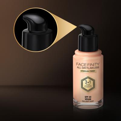 Max Factor Facefinity All Day Flawless SPF20 Foundation für Frauen 30 ml Farbton  N77 Soft Honey