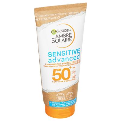 Garnier Ambre Solaire Sensitive Advanced Hypoallergenic Milk SPF50+ Sonnenschutz 200 ml