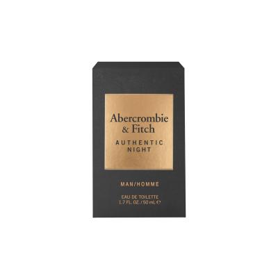 Abercrombie &amp; Fitch Authentic Night Eau de Toilette für Herren 50 ml