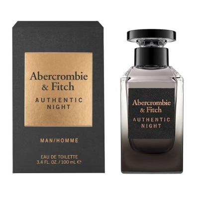 Abercrombie &amp; Fitch Authentic Night Eau de Toilette für Herren 100 ml