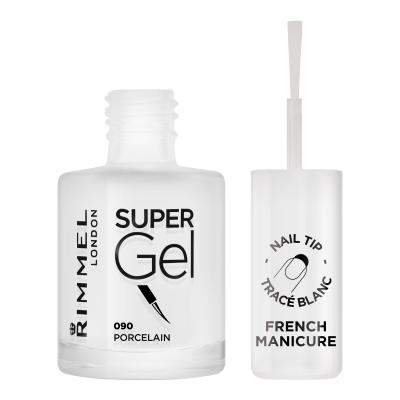 Rimmel London Super Gel STEP1 Nagellack für Frauen 12 ml Farbton  090 Porcelain