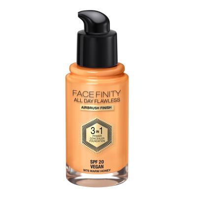 Max Factor Facefinity All Day Flawless SPF20 Foundation für Frauen 30 ml Farbton  W78 Warm Honey