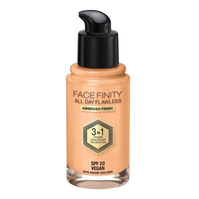 Max Factor Facefinity All Day Flawless SPF20 Foundation für Frauen 30 ml Farbton  W76 Warm Golden