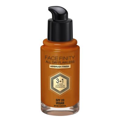 Max Factor Facefinity All Day Flawless SPF20 Foundation für Frauen 30 ml Farbton  W100 Cocoa