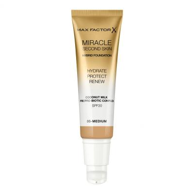 Max Factor Miracle Second Skin SPF20 Foundation für Frauen 30 ml Farbton  05 Medium