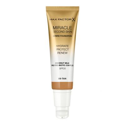 Max Factor Miracle Second Skin SPF20 Foundation für Frauen 30 ml Farbton  09 Tan