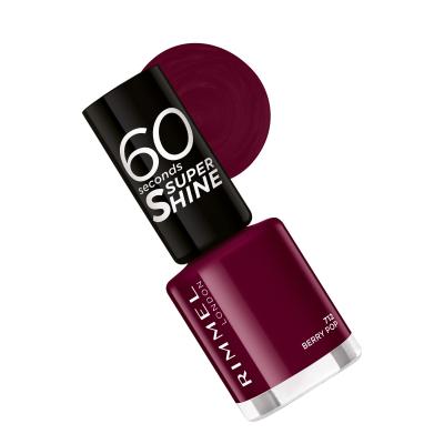 Rimmel London 60 Seconds Super Shine Nagellack für Frauen 8 ml Farbton  712 Berry Pop