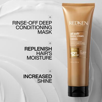 Redken All Soft Heavy Cream Treatment Haarmaske für Frauen 250 ml