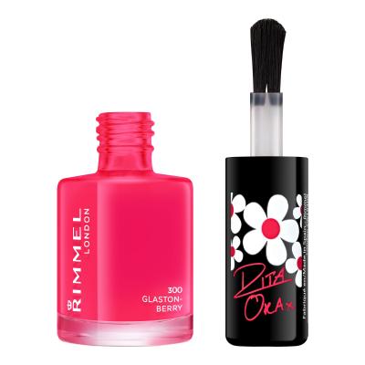 Rimmel London 60 Seconds Super Shine Nagellack für Frauen 8 ml Farbton  300 Glaston-Berry