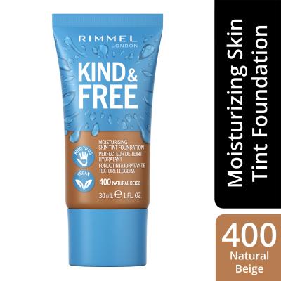 Rimmel London Kind &amp; Free Skin Tint Foundation Foundation für Frauen 30 ml Farbton  400 Natural Beige