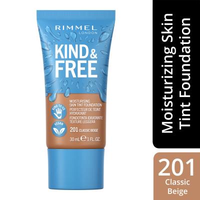 Rimmel London Kind &amp; Free Skin Tint Foundation Foundation für Frauen 30 ml Farbton  201 Classic Beige