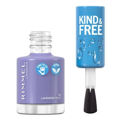 Rimmel London Kind &amp; Free Nagellack für Frauen 8 ml Farbton  153 Lavender Light