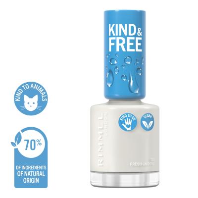 Rimmel London Kind &amp; Free Nagellack für Frauen 8 ml Farbton  151 Fresh Undone