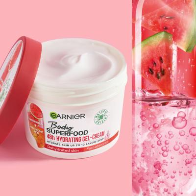 Garnier Body Superfood 48h Hydrating Gel-Cream Watermelon &amp; Hyaluronic Acid Körpercreme für Frauen 380 ml