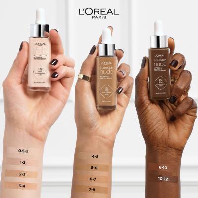 L&#039;Oréal Paris True Match Nude Plumping Tinted Serum Foundation für Frauen 30 ml Farbton  6-7 Tan