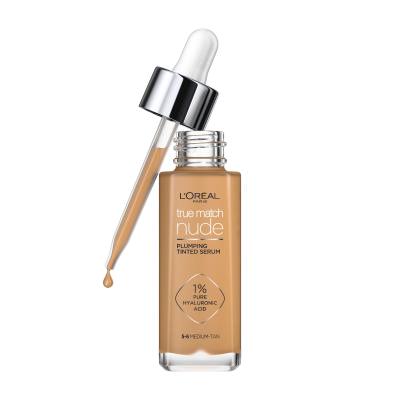 L&#039;Oréal Paris True Match Nude Plumping Tinted Serum Foundation für Frauen 30 ml Farbton  5-6 Medium-Tan