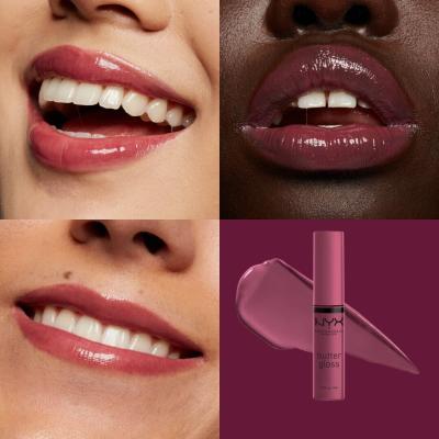 NYX Professional Makeup Butter Gloss Lipgloss für Frauen 8 ml Farbton  41 Cranberry Pie