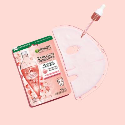 Garnier Skin Naturals 2 Million Probiotics Repairing Sheet Mask Gesichtsmaske für Frauen 1 St.