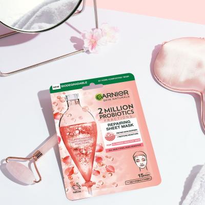 Garnier Skin Naturals 2 Million Probiotics Repairing Sheet Mask Gesichtsmaske für Frauen 1 St.