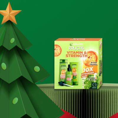 Garnier Fructis Vitamin &amp; Strength Geschenkset Shampoo Fructis Vitamin &amp; Strength 250 ml + Conditioner Fructis Vitamin &amp; Strength 200 ml + Haarserum Fructis Vitamin &amp; Strength 125 ml