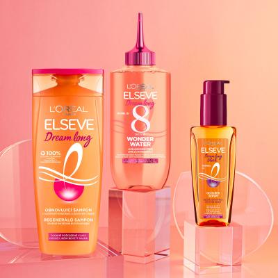 L&#039;Oréal Paris Elseve Dream Long Geschenkset Shampoo Elseve Dream Long 250 ml + Conditioner Elseve Dream Long Wonder Water 200 ml + Haarserum Elseve Dream Long Go Sleek Serum 100 ml