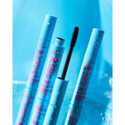 Essence I Love Extreme Crazy Volume Waterproof Mascara für Frauen 12 ml Farbton  Black