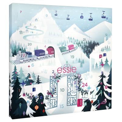 Essie Nail Lacquer Express Train Advent Calendar Geschenkset Nagellack 8 x 13,5 ml + Nagellack 1 x 10 ml + Nagellack 14 x 5 ml + Nagellackentferner 25 ml