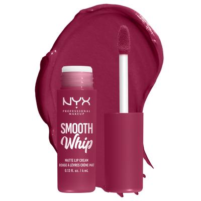 NYX Professional Makeup Smooth Whip Matte Lip Cream Lippenstift für Frauen 4 ml Farbton  08 Fuzzy Slippers