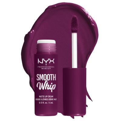 NYX Professional Makeup Smooth Whip Matte Lip Cream Lippenstift für Frauen 4 ml Farbton  11 Berry Bed Sheets