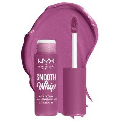 NYX Professional Makeup Smooth Whip Matte Lip Cream Lippenstift für Frauen 4 ml Farbton  19 Snuggle Sesh