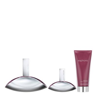 Calvin Klein Euphoria SET2 Geschenkset Eau de Parfum 100 ml + Körpermilch 100 ml + Eau de Parfum 30 ml