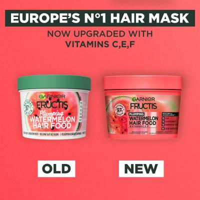 Garnier Fructis Hair Food Watermelon Plumping Mask Haarmaske für Frauen 400 ml